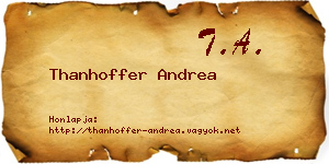 Thanhoffer Andrea névjegykártya