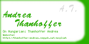 andrea thanhoffer business card